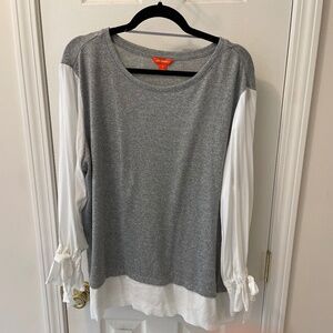 Joe Fresh Gray and white Sweater